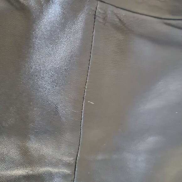 Sally & John New York Womens Leather Trench Coat Jacket Size L Super Soft - Picture 7 of 15